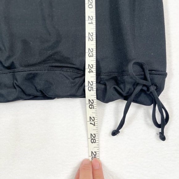 ATHLETA Black Tinker Tank Built in Bra Cinched Bottom Activewear Yoga Size Small - Picture 10 of 11